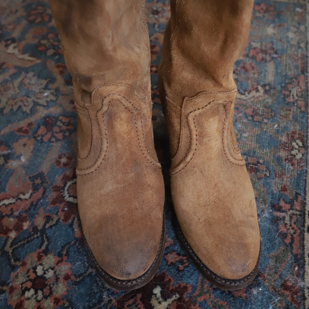 Frye Jane Oiled Suede boots size 8.5 - Picture 3 of 5